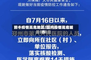 前十疫情高危地区/国内疫情高危城市