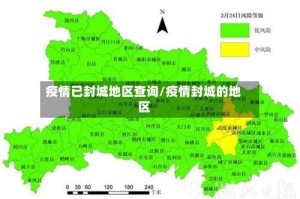 疫情已封城地区查询/疫情封城的地区