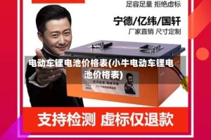 电动车锂电池价格表(小牛电动车锂电池价格表)