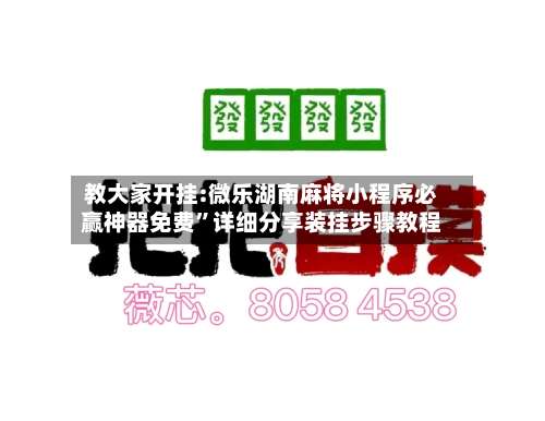 教大家开挂:微乐湖南麻将小程序必赢神器免费	”详细分享装挂步骤教程-第2张图片