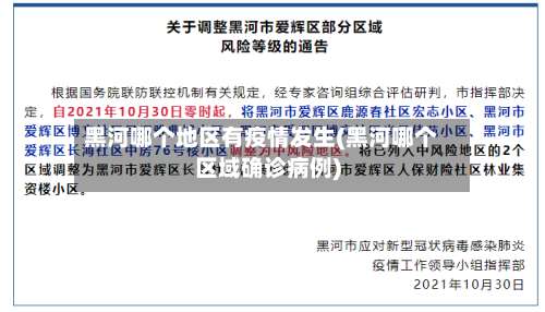 黑河哪个地区有疫情发生(黑河哪个区域确诊病例)-第2张图片