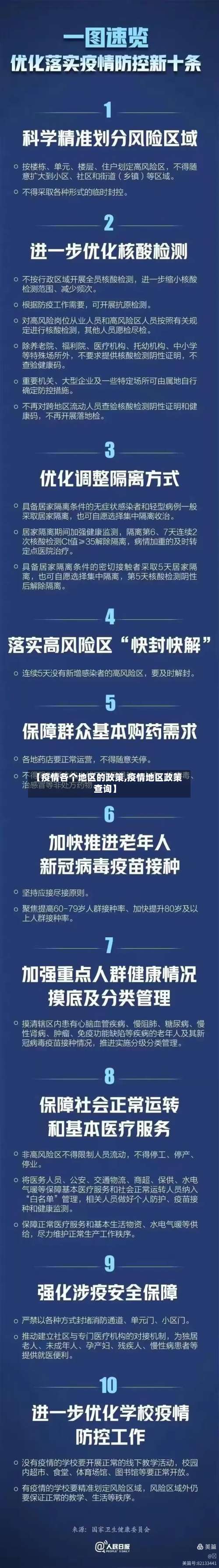 【疫情各个地区的政策,疫情地区政策查询】-第2张图片