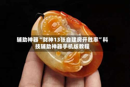 辅助神器“财神13张自建房开胜率	”科技辅助神器手机版教程-第2张图片