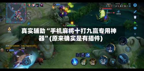 真实辅助“手机麻将十打九赢专用神器	”(原来确实是有插件)-第2张图片