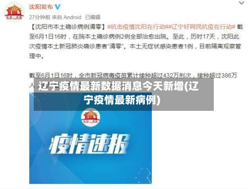 辽宁疫情最新数据消息今天新增(辽宁疫情最新病例)-第1张图片