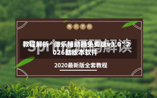 教程解析“微乐辅助器免费版v3.0”2026新版本软件-第1张图片