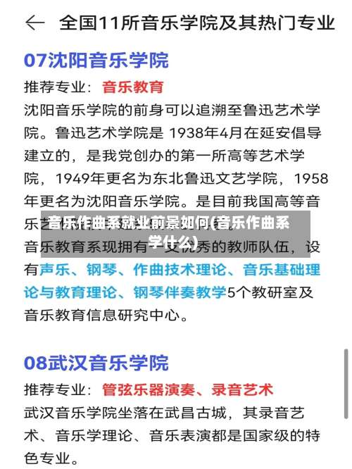 音乐作曲系就业前景如何(音乐作曲系学什么)-第2张图片