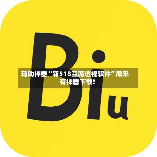 辅助神器“新518互游透视软件	”原来有神器下载!-第2张图片