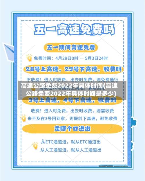 高速公路免费2022年具体时间(高速公路免费2022年具体时间是多少)-第1张图片