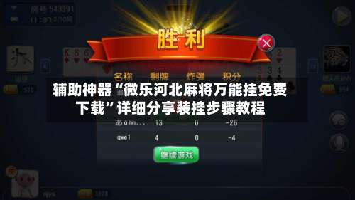 辅助神器“微乐河北麻将万能挂免费下载”详细分享装挂步骤教程-第2张图片