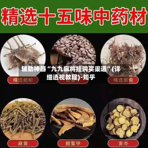 辅助神器“九九麻将挂购买渠道”(详细透视教程)-知乎-第1张图片