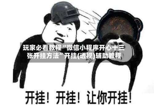 玩家必看教程“微信小程序开心十三张开挂方法”开挂(透视)辅助教程-第3张图片