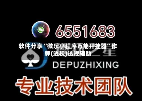 软件分享“微乐小程序万能开挂器”作弊(透视)透视辅助-第1张图片