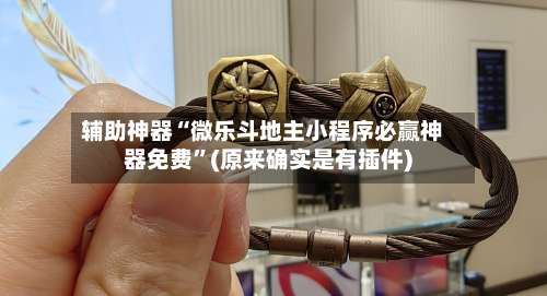 辅助神器“微乐斗地主小程序必赢神器免费”(原来确实是有插件)-第2张图片