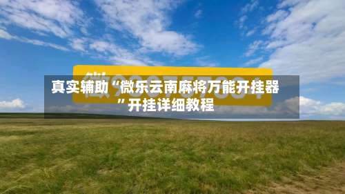 真实辅助“微乐云南麻将万能开挂器”开挂详细教程-第1张图片