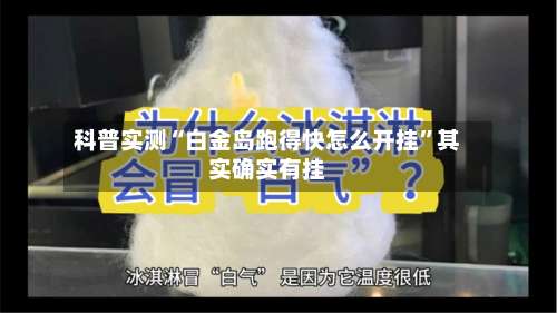 科普实测“白金岛跑得快怎么开挂”其实确实有挂-第2张图片