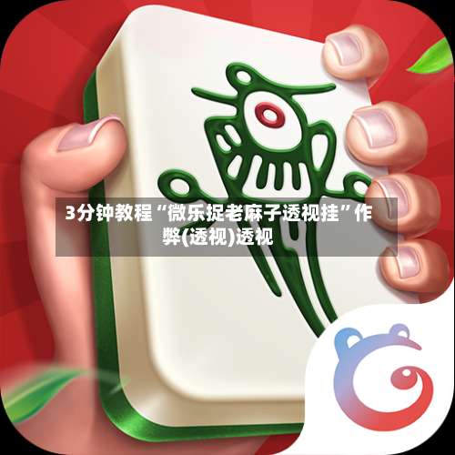 3分钟教程“微乐捉老麻子透视挂	”作弊(透视)透视-第1张图片