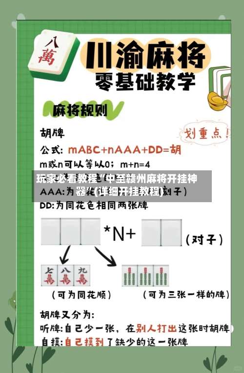 玩家必看教程“中至赣州麻将开挂神器”(详细开挂教程)-第3张图片
