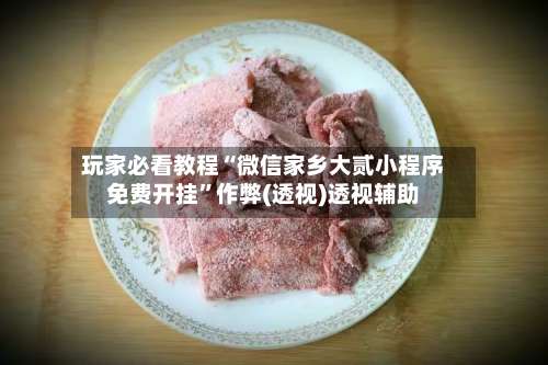 玩家必看教程“微信家乡大贰小程序免费开挂”作弊(透视)透视辅助-第3张图片