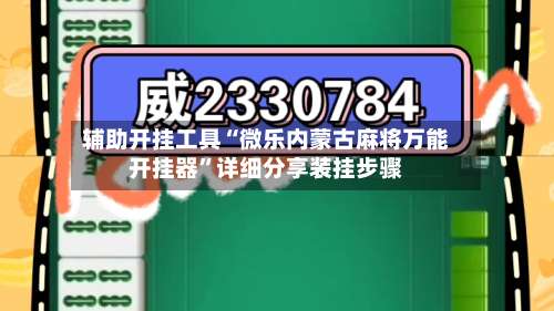 辅助开挂工具“微乐内蒙古麻将万能开挂器	”详细分享装挂步骤-第3张图片