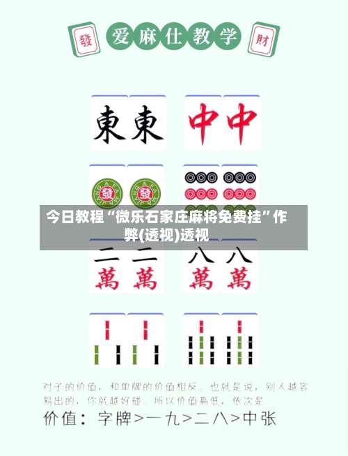 今日教程“微乐石家庄麻将免费挂	”作弊(透视)透视-第1张图片