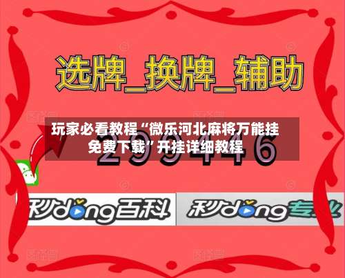 玩家必看教程“微乐河北麻将万能挂免费下载”开挂详细教程-第2张图片