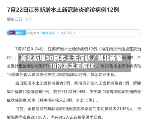 湖北新增30例本土无症状／湖北新增10例本土无症状-第2张图片