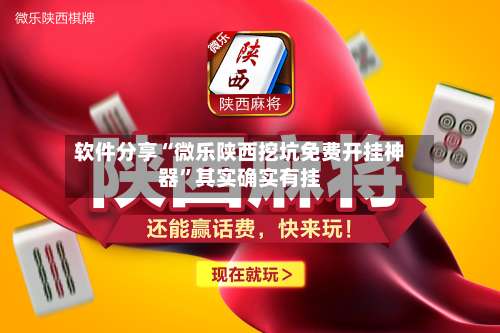 软件分享“微乐陕西挖坑免费开挂神器”其实确实有挂-第3张图片