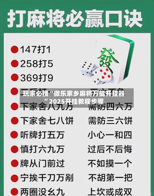 玩家必搜“微乐家乡麻将万能开挂器	”2025开挂教程步骤-第3张图片