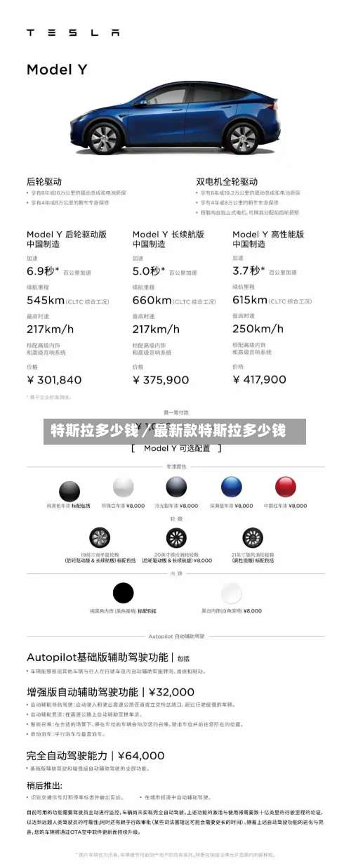 特斯拉多少钱／最新款特斯拉多少钱-第1张图片