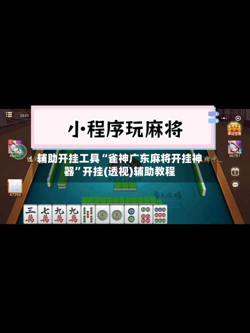 辅助开挂工具“雀神广东麻将开挂神器	”开挂(透视)辅助教程-第1张图片