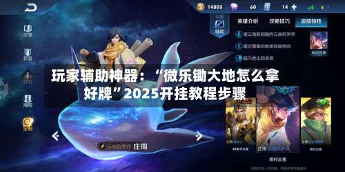 玩家辅助神器：“微乐锄大地怎么拿好牌”2025开挂教程步骤-第1张图片