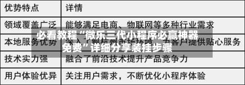 必看教程“微乐三代小程序必赢神器免费	”详细分享装挂步骤-第2张图片