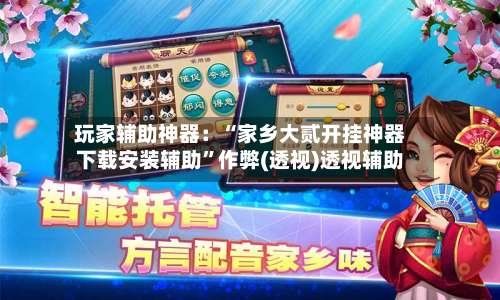 玩家辅助神器：“家乡大贰开挂神器下载安装辅助”作弊(透视)透视辅助-第2张图片