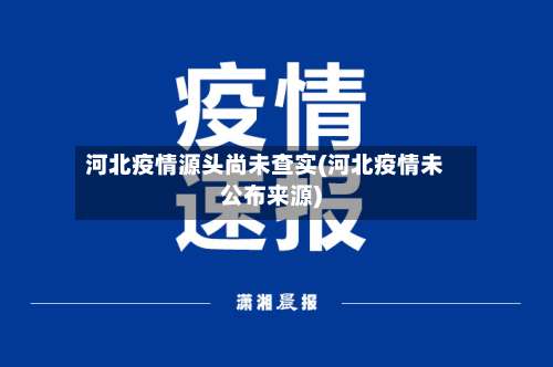 河北疫情源头尚未查实(河北疫情未公布来源)-第1张图片