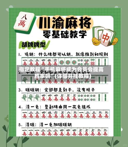 指定教程“手机麻将成为会员会提高胜率吗”(详细开挂教程)-第2张图片