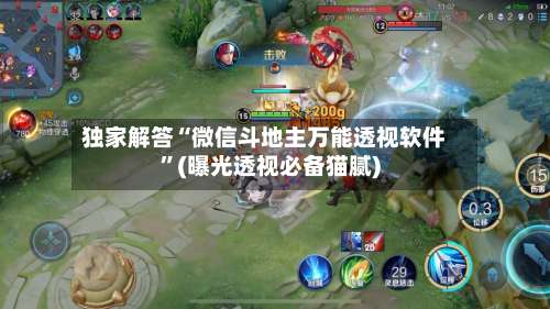 独家解答“微信斗地主万能透视软件	”(曝光透视必备猫腻)-第2张图片