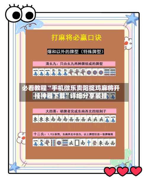 必看教程“手机微乐贵阳捉鸡麻将开挂神器下载”详细分享装挂-第3张图片