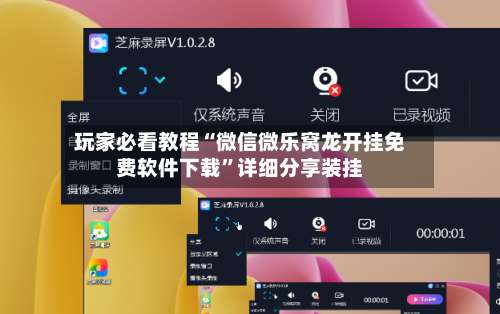 玩家必看教程“微信微乐窝龙开挂免费软件下载	”详细分享装挂-第1张图片
