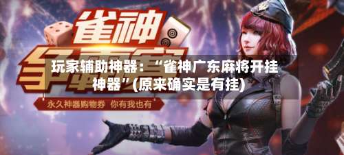 玩家辅助神器：“雀神广东麻将开挂神器”(原来确实是有挂)-第2张图片