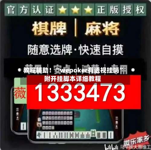 教程辅助！“wepoker有透视挂吗	”附开挂脚本详细教程-第2张图片