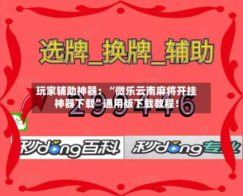 玩家辅助神器：“微乐云南麻将开挂神器下载”通用版下载教程！-第2张图片