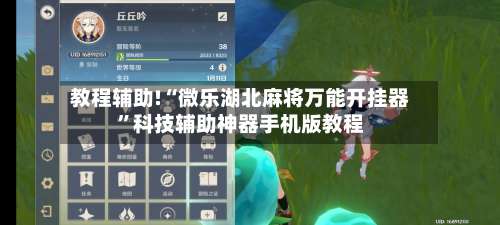 教程辅助!“微乐湖北麻将万能开挂器”科技辅助神器手机版教程-第2张图片