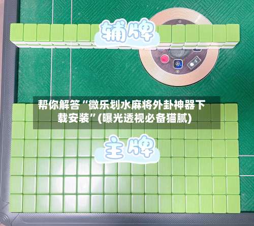 帮你解答“微乐划水麻将外卦神器下载安装”(曝光透视必备猫腻)-第3张图片