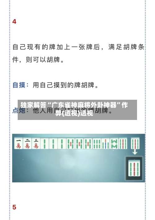 独家解答“广东雀神麻将外卦神器”作弊(透视)透视-第1张图片