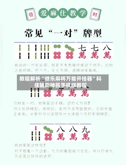 教程解析“微乐麻将万能开挂器	”科技辅助神器手机版教程-第2张图片