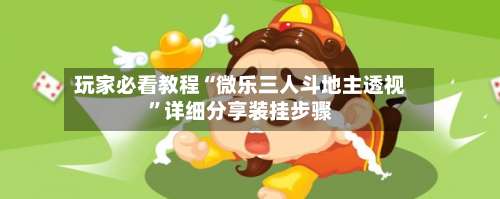 玩家必看教程“微乐三人斗地主透视	”详细分享装挂步骤-第1张图片