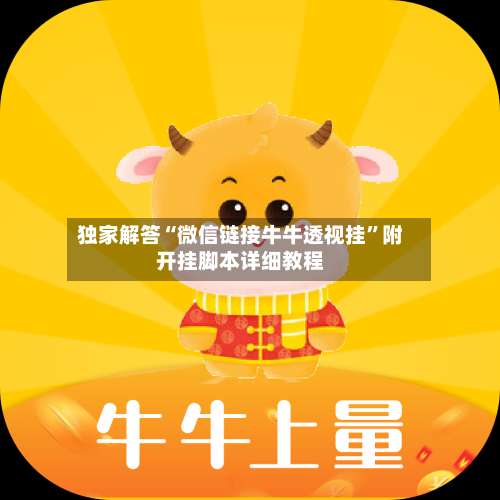 独家解答“微信链接牛牛透视挂”附开挂脚本详细教程-第3张图片