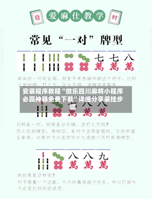 安装程序教程“微乐四川麻将小程序必赢神器免费下载	”详细分享装挂步骤-第2张图片