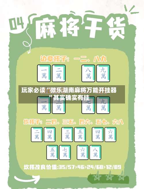 玩家必读“微乐湖南麻将万能开挂器”其实确实有挂-第1张图片